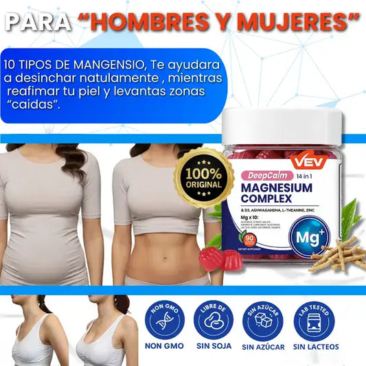 Magnesio 14 en 1 “VEV” / Desinflama, Tonifica y Renueva tu Cuerpo