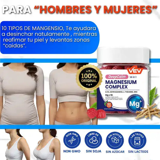 Magnesio 14 en 1 “VEV” / Desinflama, Tonifica y Renueva tu Cuerpo