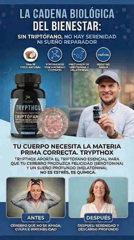 Trypthox Serenidad, Calma la Ira y regula el Sueño